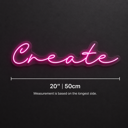 Create Wall Decor LED Neon Sign - 04 Size Image