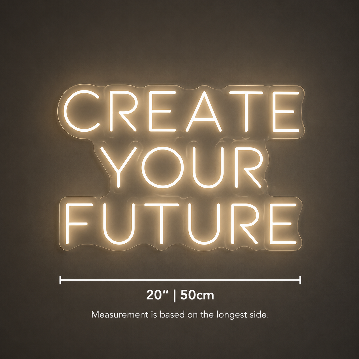 Create Your Future Wall Decor LED Neon Sign - 04 Size Image