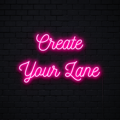 Create Your Lane Wall Decor LED Neon Sign - 01 Original Product Image