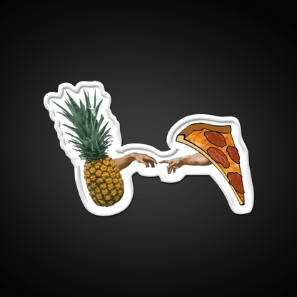 Creation Of Pineapple Pizza Snack Food Led Neon Sign Rgb Color - Shineneon