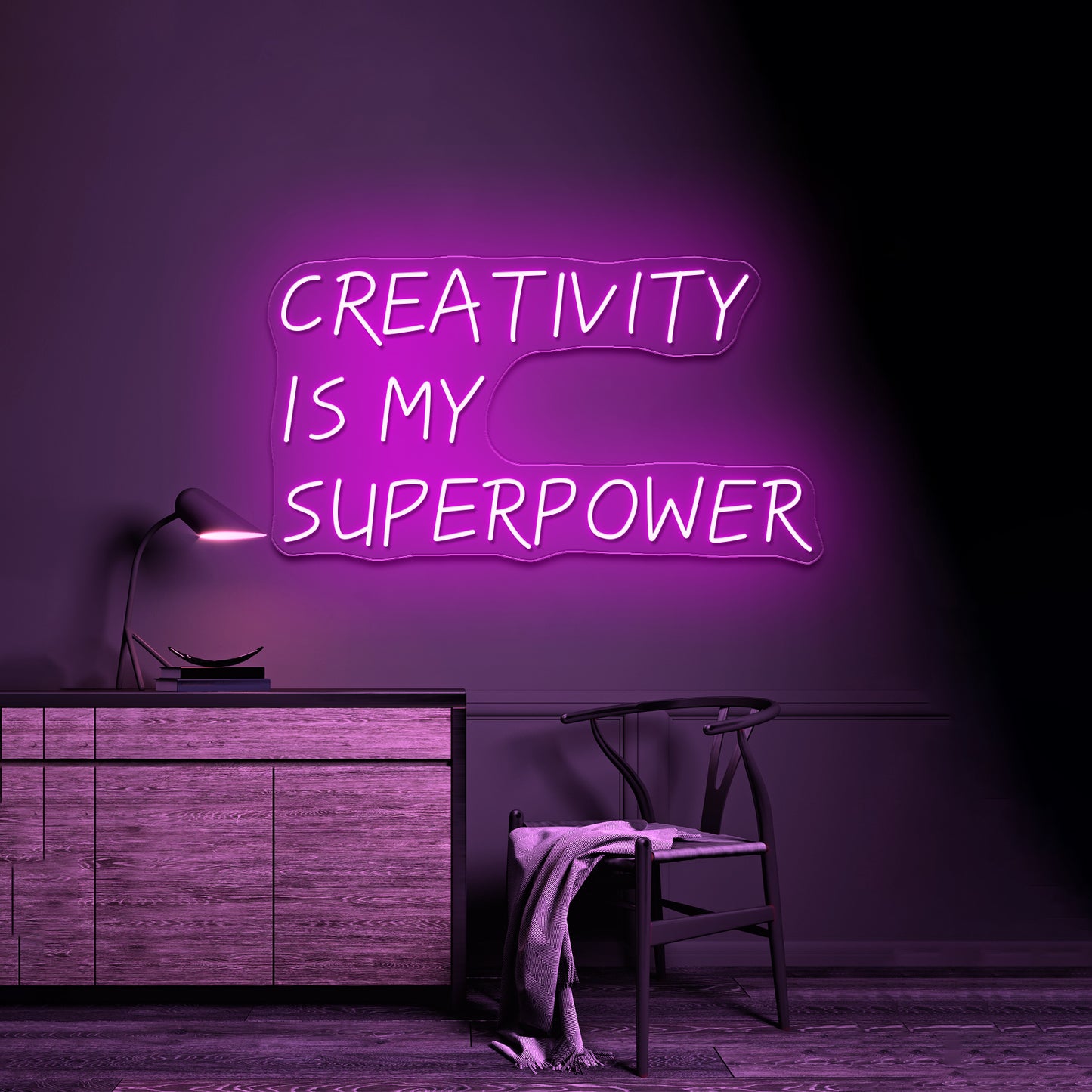 Creativity Is My Superpower Wall Artwork Neon Signs