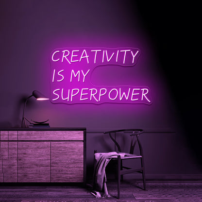 Creativity Is My Superpower Wall Artwork Neon Signs