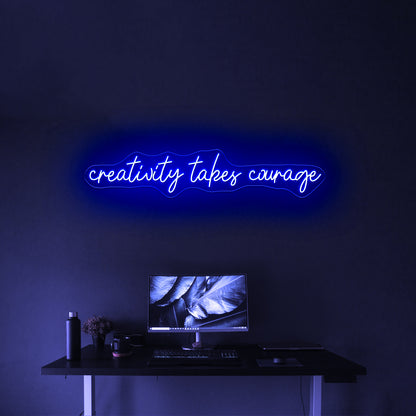 Creativity Takes Courage Home Decor Led Neon Signs Free Shipping - LED neon sign view 5