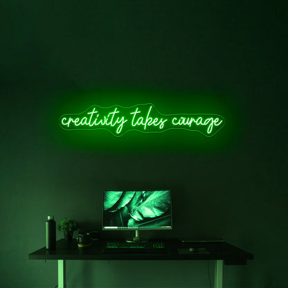 Creativity Takes Courage Home Decor Led Neon Signs