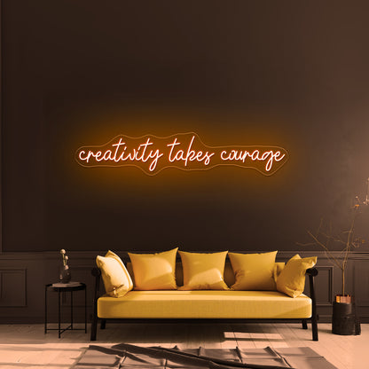Creativity Takes Courage Home Decor Led Neon Signs Free Shipping - LED neon sign view 6