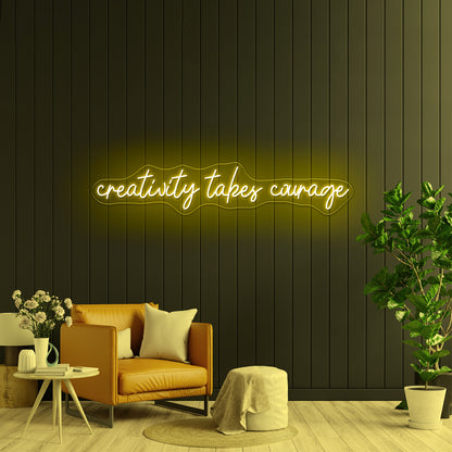 Creativity Takes Courage Home Decor Led Neon Signs Free Shipping - LED neon sign view 7
