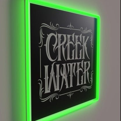 Creek Water Whiskey Rgb Led Neon Sign Bar Wall Decor - Shineneon