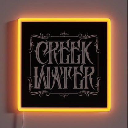 Creek Water Whiskey Rgb Led Neon Sign Bar Wall Decor - Shineneon