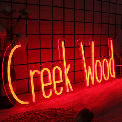 Creek Wood Red Led Neon Sign - Shineneon