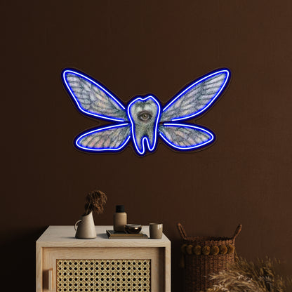 Creepy Tooth Fairy Wall Artwork Neon Signs