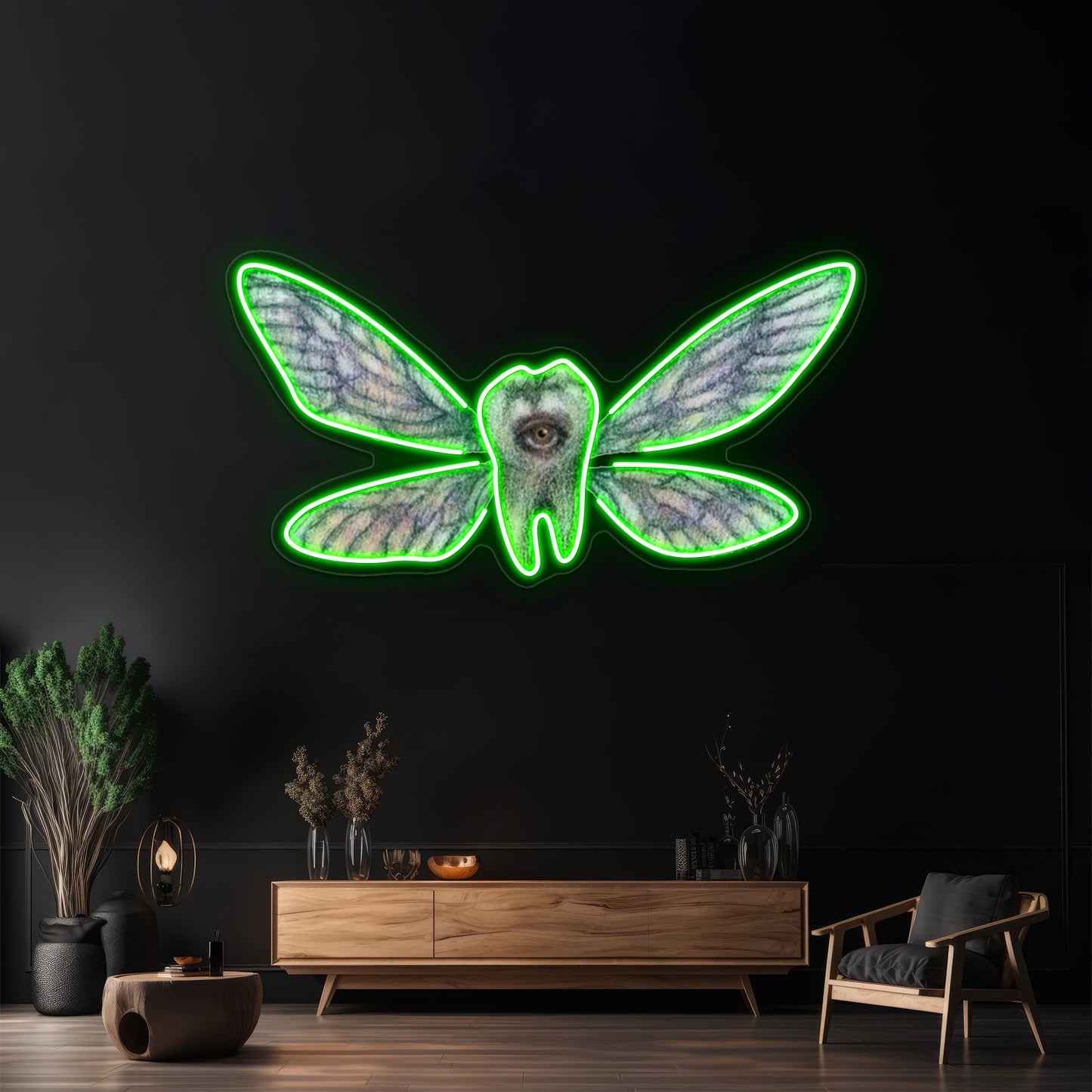 Creepy Tooth Fairy Wall Artwork Neon Signs