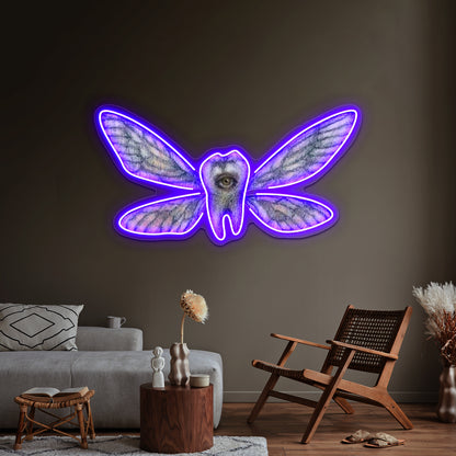 Creepy Tooth Fairy Wall Artwork Neon Signs