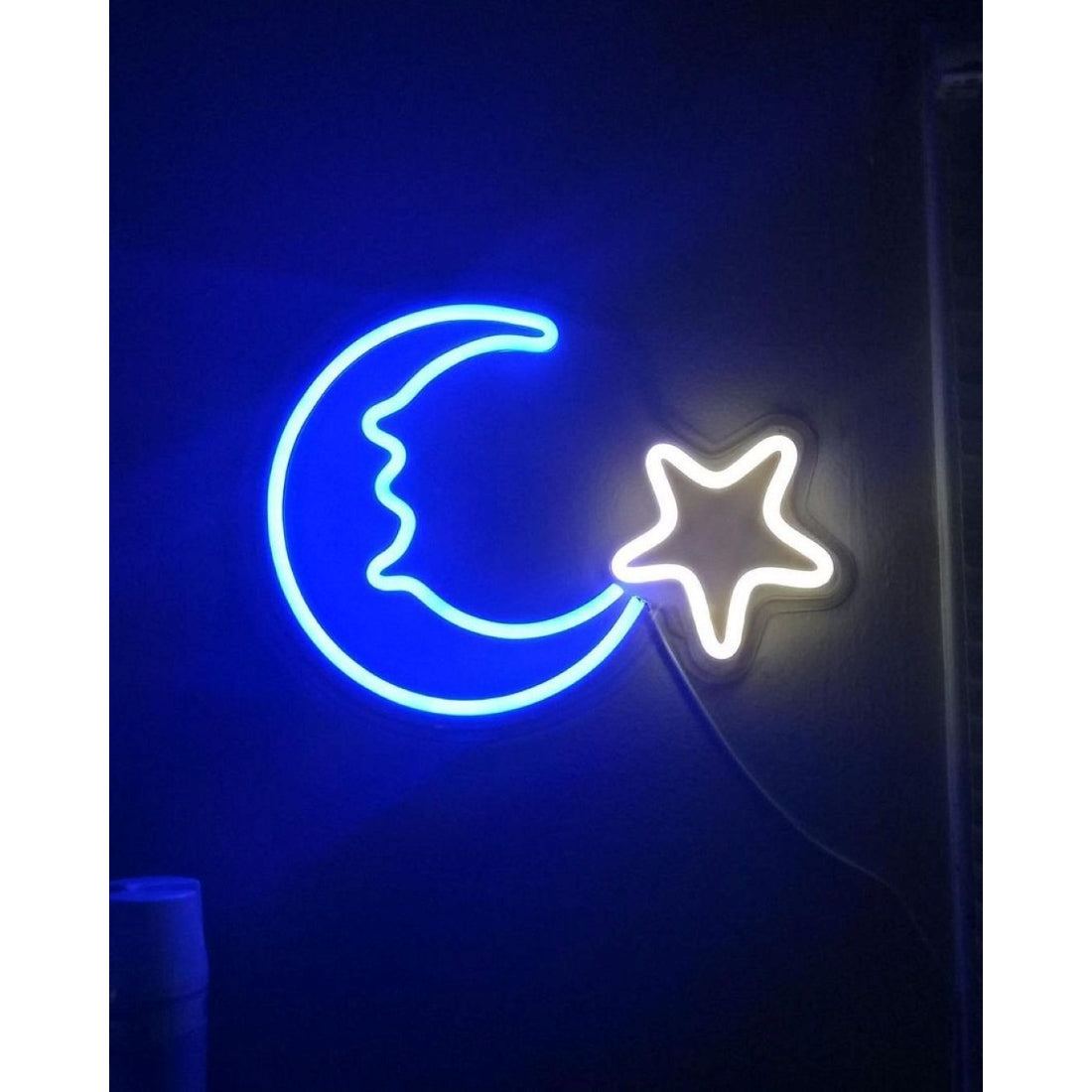 Crescent Moon And Star Led Sign Business Neon Sign