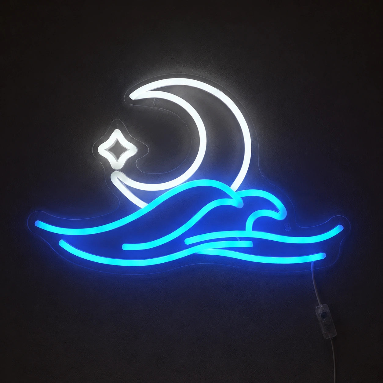 Crescent Wave Neon Sign LED Neon Sign high-converting product image