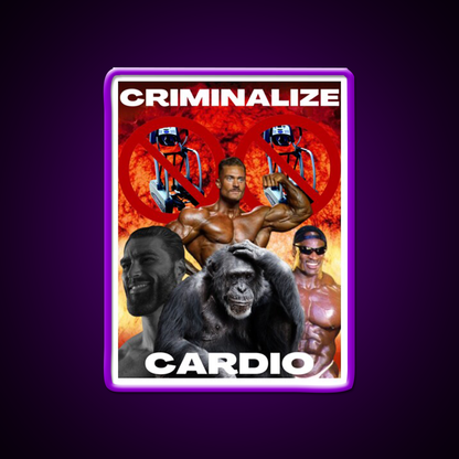 Criminalize Cardio Gym Fitness Led Neon Sign Rgb Color