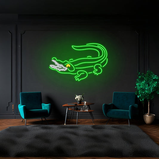 Crocodile Neon Light