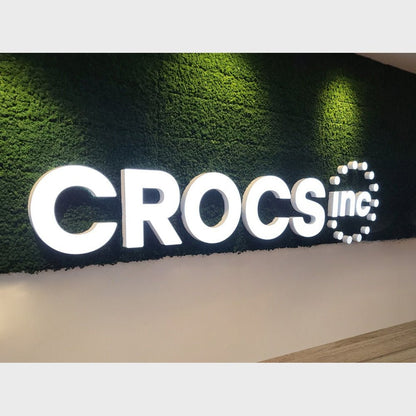 Crocs Inc 3D Frontlit Channel Letters Led Light Sign - Shineneon