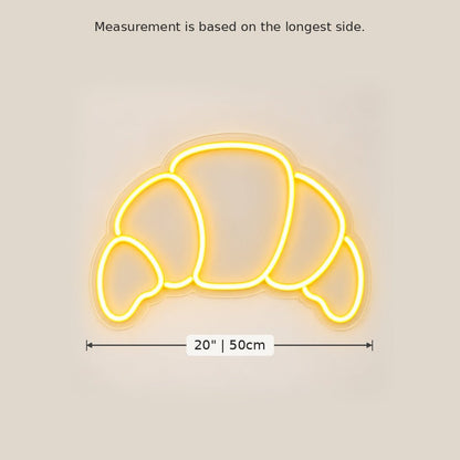 Croissant Outline LED Neon Sign - Shineneon