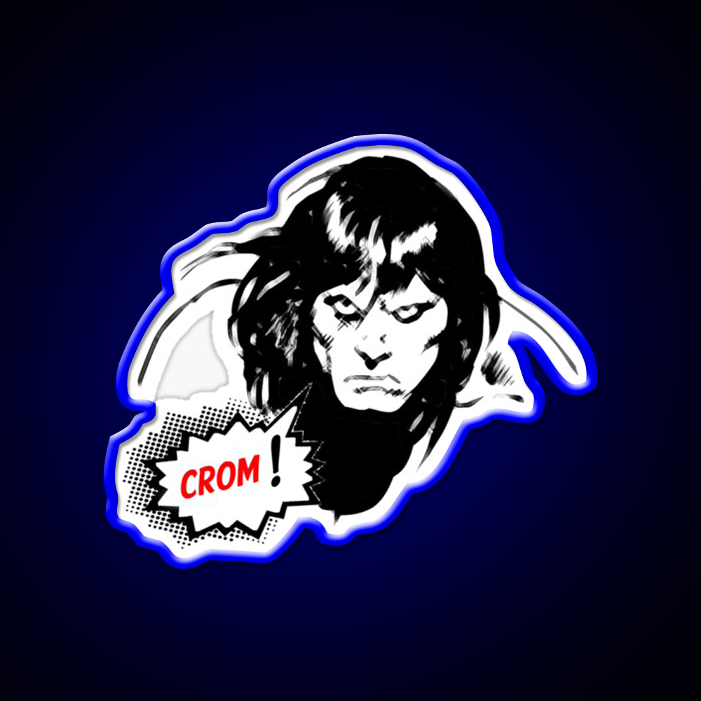 Crom The Unkind God Of Barbarians Has Returned Gym Fitness Led Neon Sign Rgb Color - LED neon sign view 5
