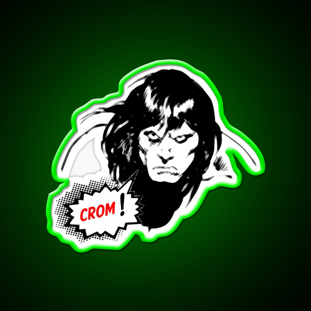Crom The Unkind God Of Barbarians Has Returned Gym Fitness Led Neon Sign Rgb Color - LED neon sign view 8