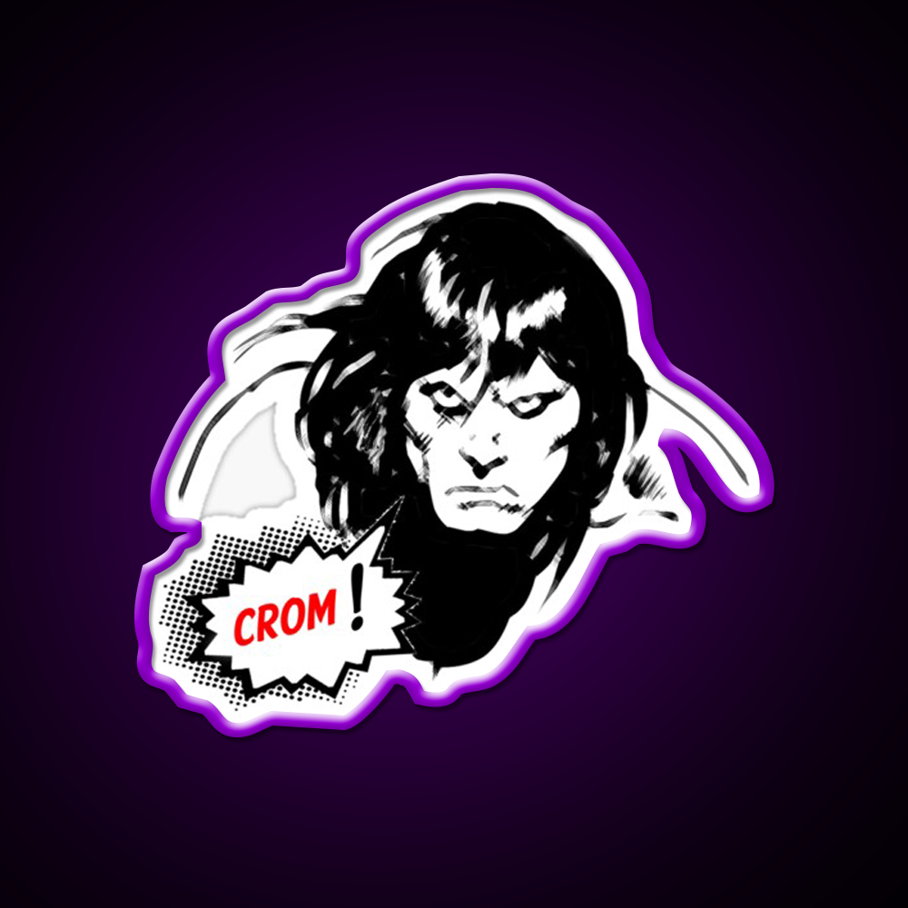 Crom The Unkind God Of Barbarians Has Returned Gym Fitness Led Neon Sign Rgb Color - LED neon sign view 9