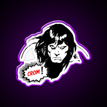 Crom The Unkind God Of Barbarians Has Returned Gym Fitness Led Neon Sign Rgb Color - LED neon sign view 9