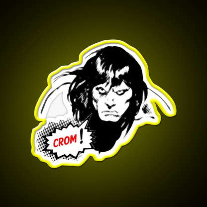 Crom The Unkind God Of Barbarians Has Returned Gym Fitness Led Neon Sign Rgb Color - LED neon sign view 7