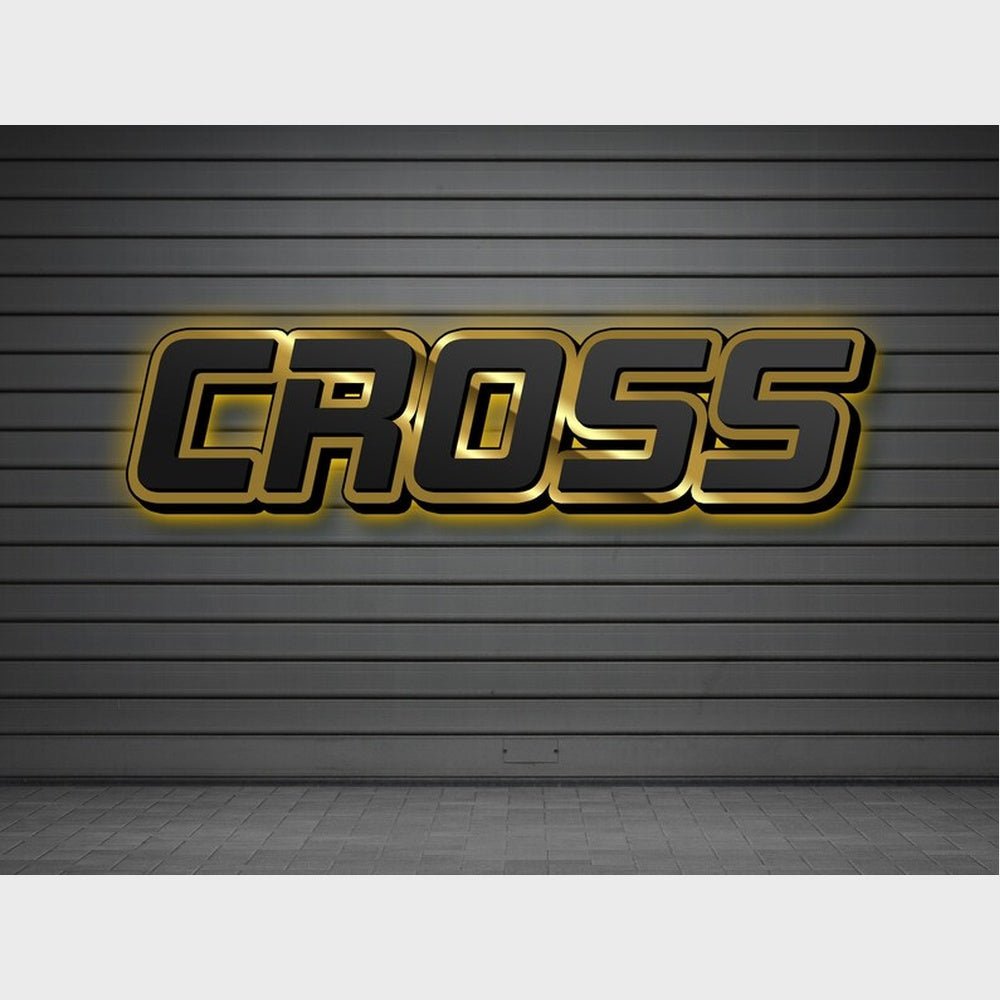 Cross 3D Backlit Channel Letters Led Light Sign - Shineneon