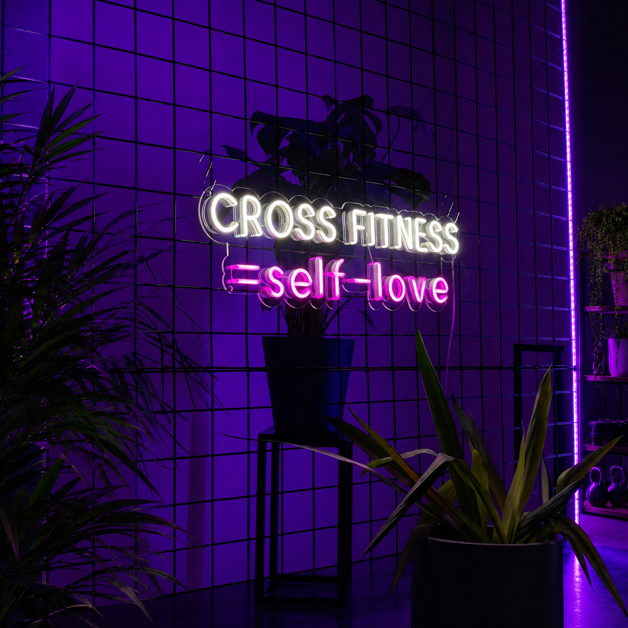 Cross Fitness Self Love LED Neon Sign - 01 Original Product Image