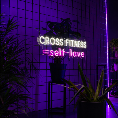 Cross Fitness Self Love LED Neon Sign - 01 Original Product Image
