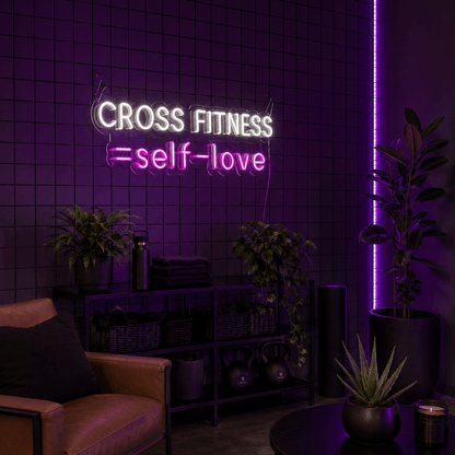 Cross Fitness Self Love LED Neon Sign - Shineneon