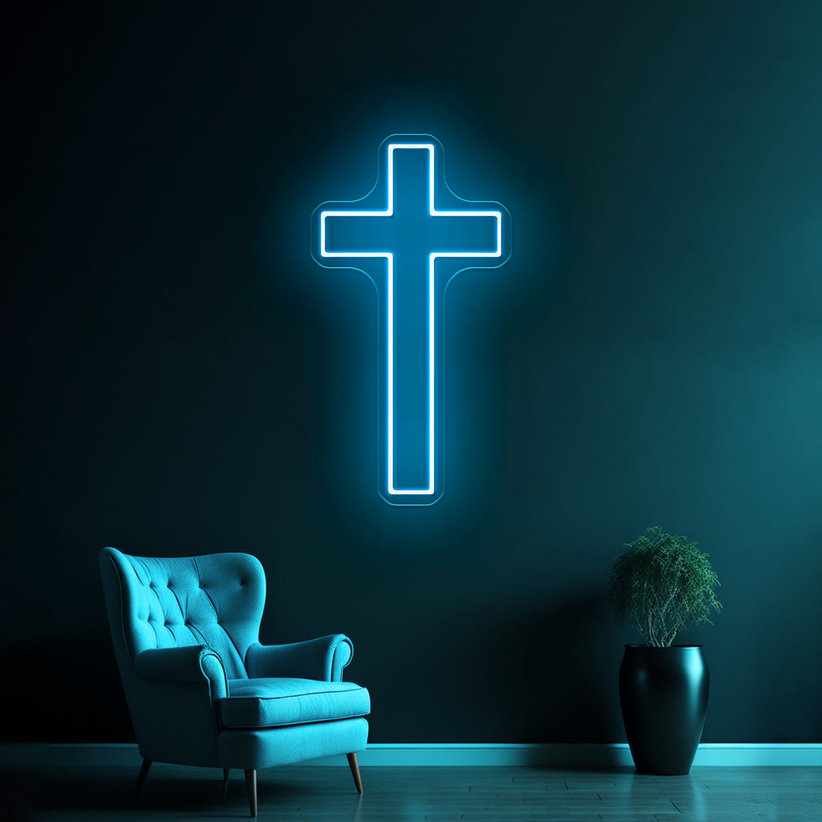 Cross light Led Neon Sign Holly Cross Neon Sign For Wall Decor | Shineneon