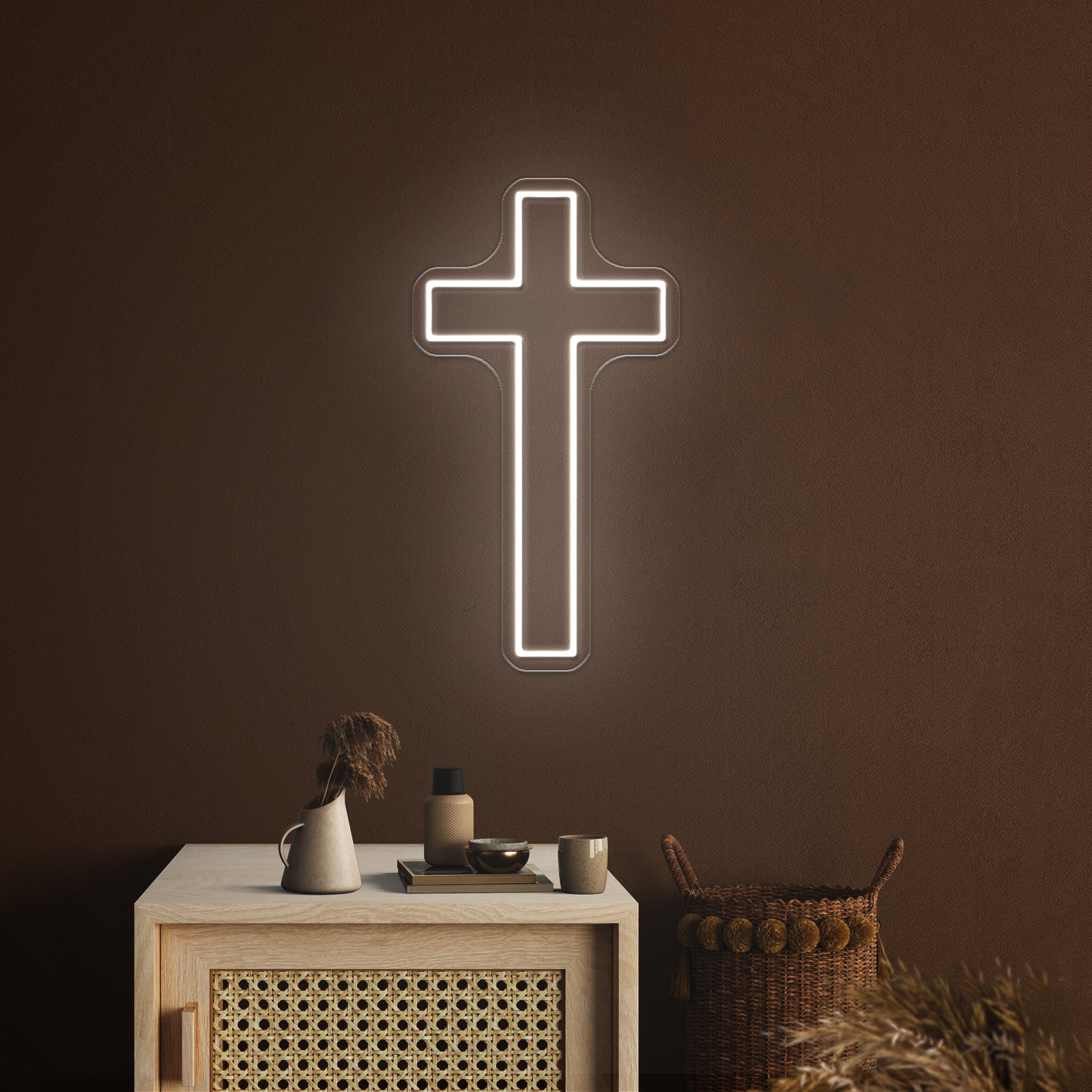 Cross light Led Neon Sign Holly Cross Neon Sign For Wall Decor | Shineneon