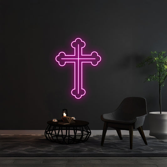 Cross Neon Light