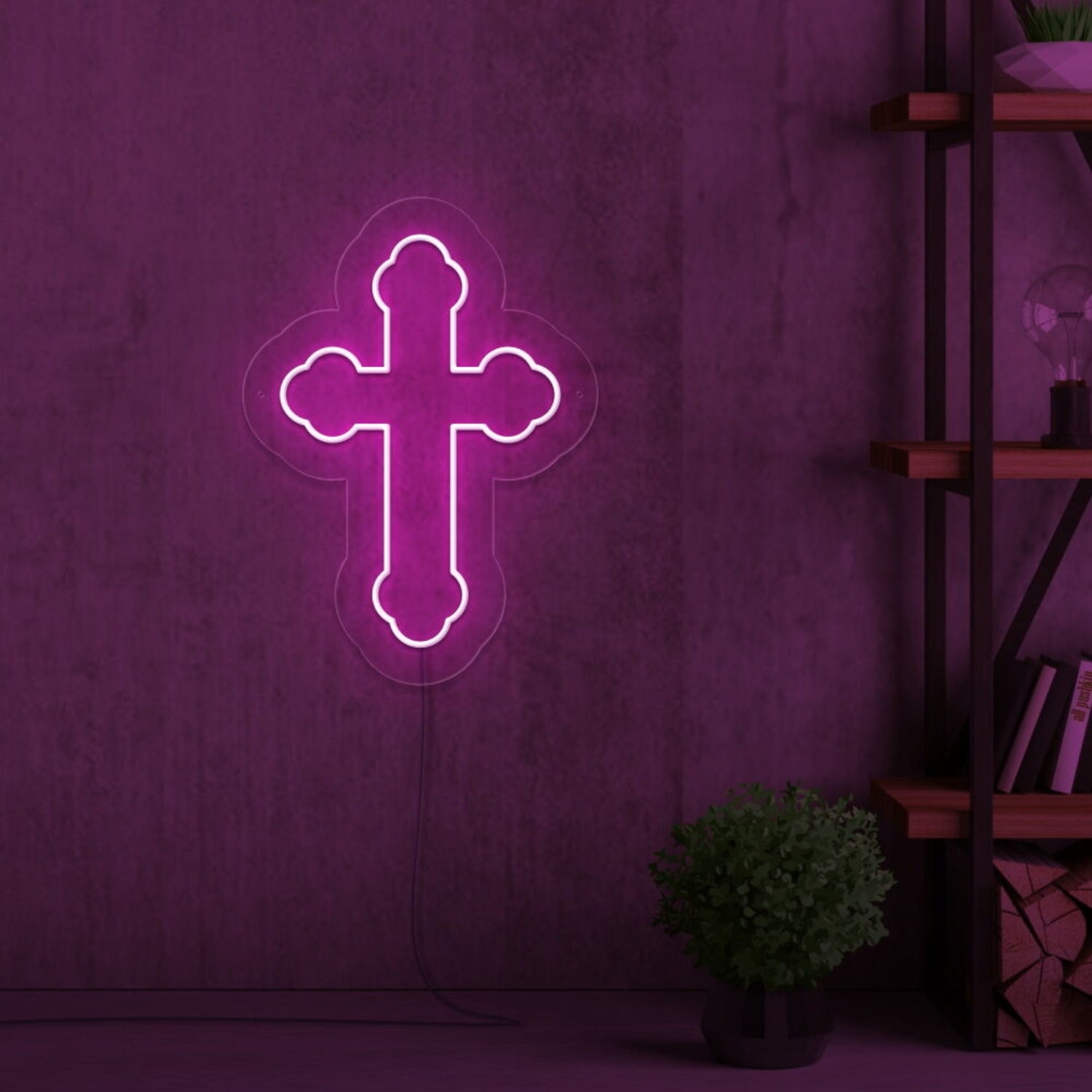 Cross Neon Sign For Religious And Spiritual Spaces | Shineneon
