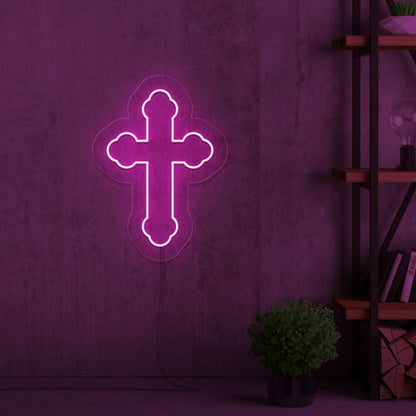 Cross Neon Sign For Religious And Spiritual Spaces | Shineneon