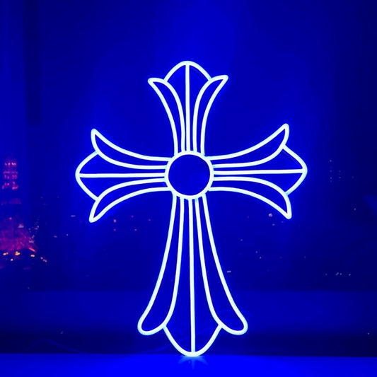 Cross Pattern Led Sign Business Neon Sign