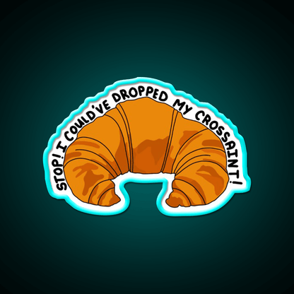 Crossaint Meme Snack Food Led Neon Sign Rgb Color - Shineneon