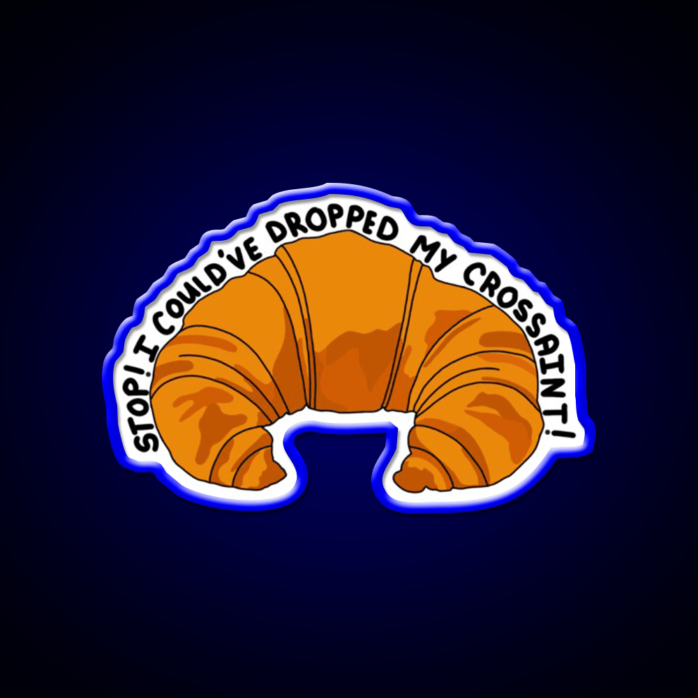 Crossaint Meme Snack Food Led Neon Sign Rgb Color - Shineneon