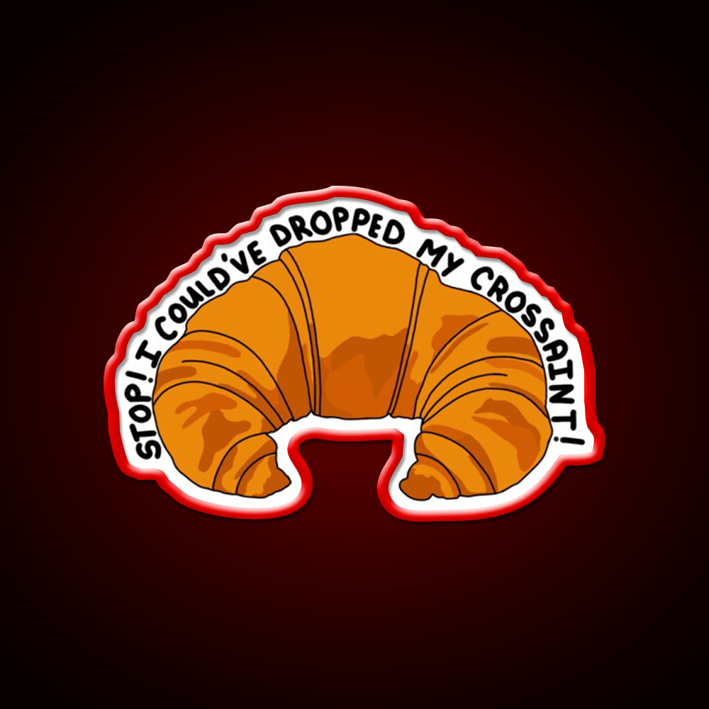 Crossaint Meme Snack Food Led Neon Sign Rgb Color - Shineneon