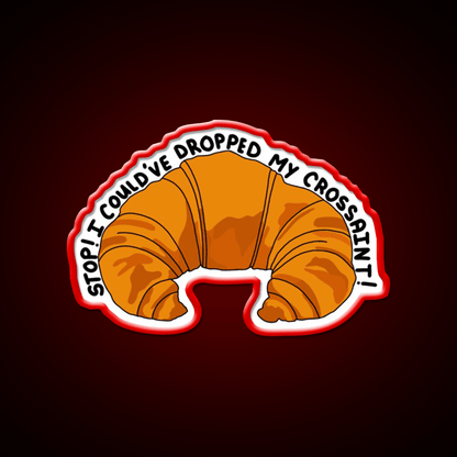 Crossaint Meme Snack Food Led Neon Sign Rgb Color - Shineneon