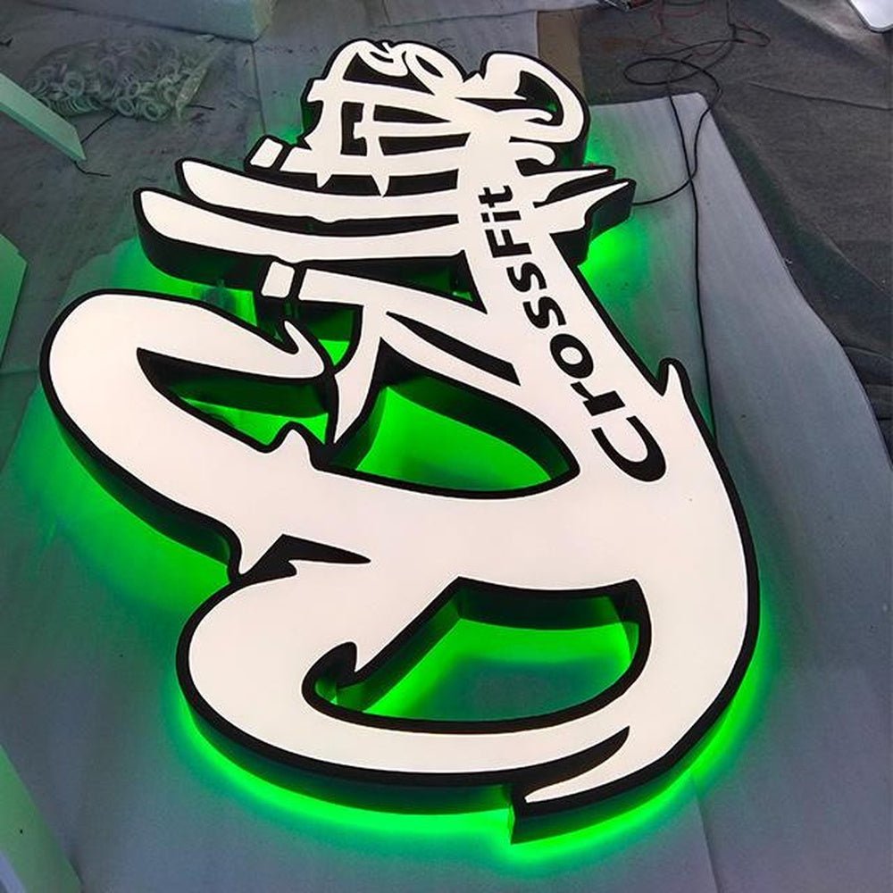 Crossfit 3D Front And Back Lit Letters Metal Led Sign - Shineneon