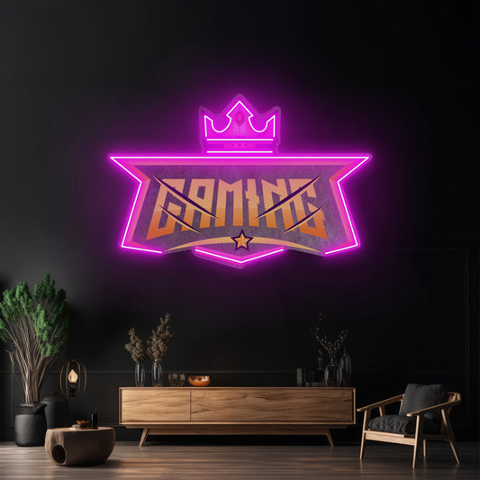 Crown Gamming Led Neon Sign Light Custom Led Signs