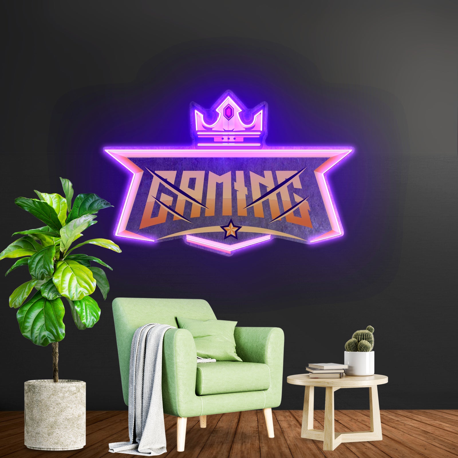 Crying Comic Girl Artwork Business Led Sign