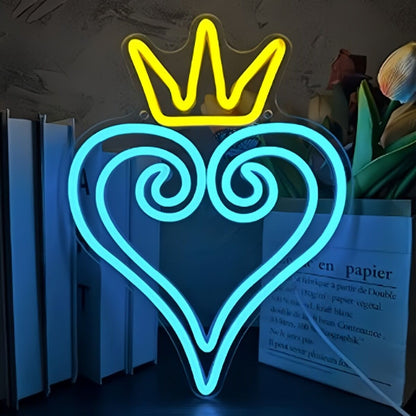 Crown Heart Decorative Neon Sign | Shineneon