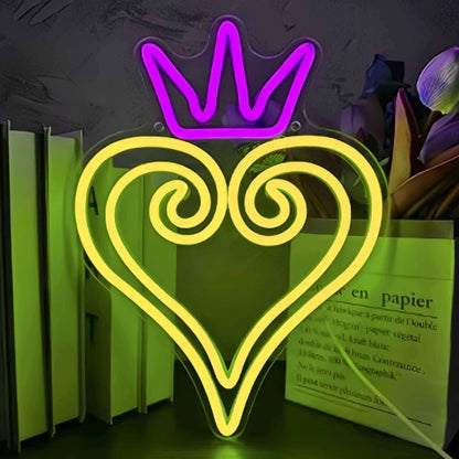 Crown Heart Decorative Neon Sign | Shineneon