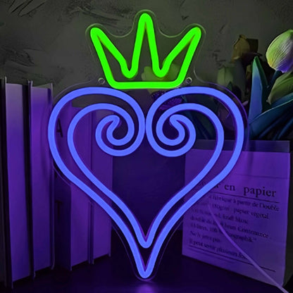 Crown Heart Decorative Neon Sign | Shineneon