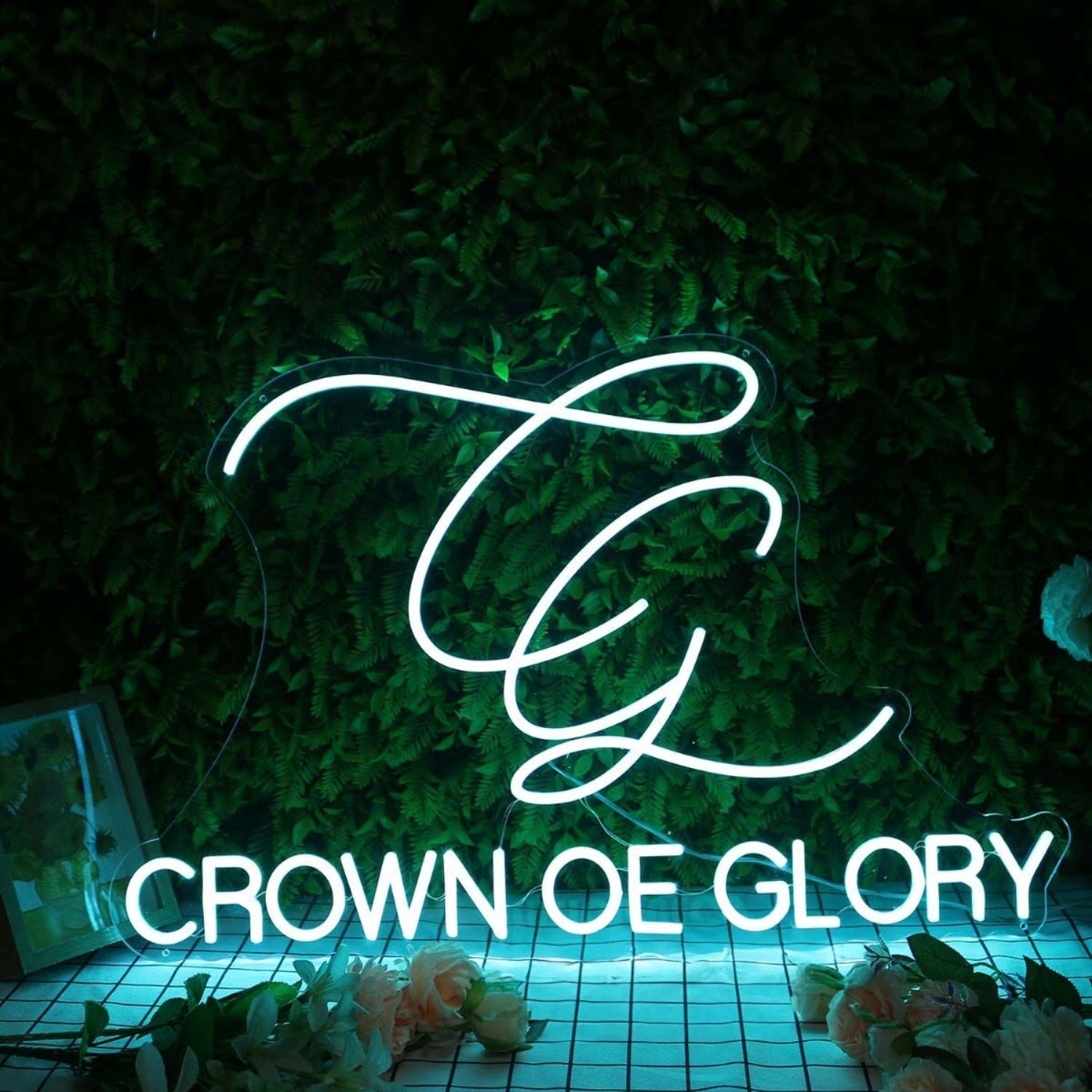 Crown Of Glory Blue Led Neon Sign - Shineneon
