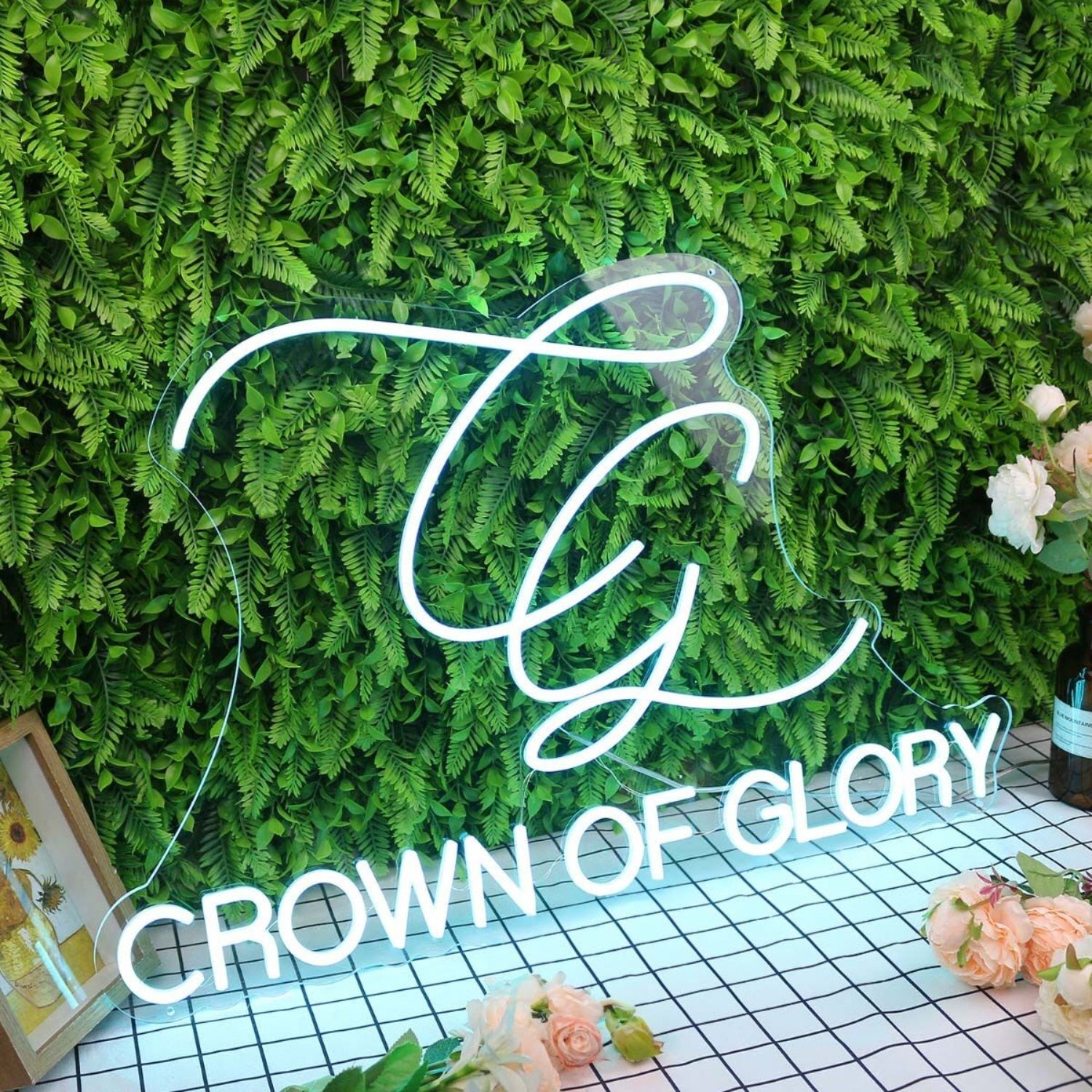 Crown Of Glory Blue Led Neon Sign - Shineneon