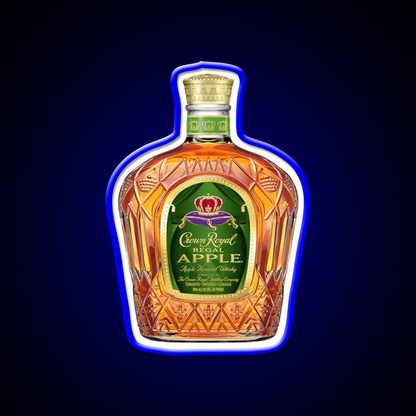 Crown Royal Apple Bottle Beer Bar Decor Led Neon Sign Rgb Color - LED neon sign view 5